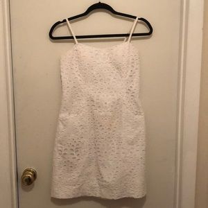 Lilly Pulitzer's Women Shelli Dress in Large Petal Eyelet (Size 4 Resort…